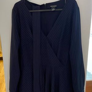 Club Monaco faux wrap pinstripes dress size 12